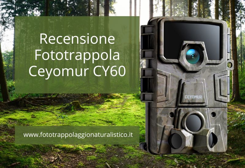 Recensione fototrappola ceyomur CY60