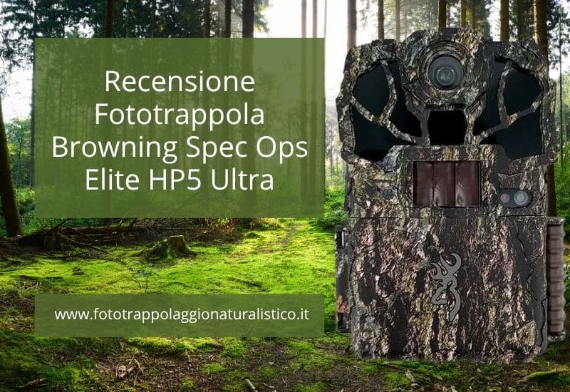 Recensione Fototrappola Browning Spec Ops Elite HP5 Ultra