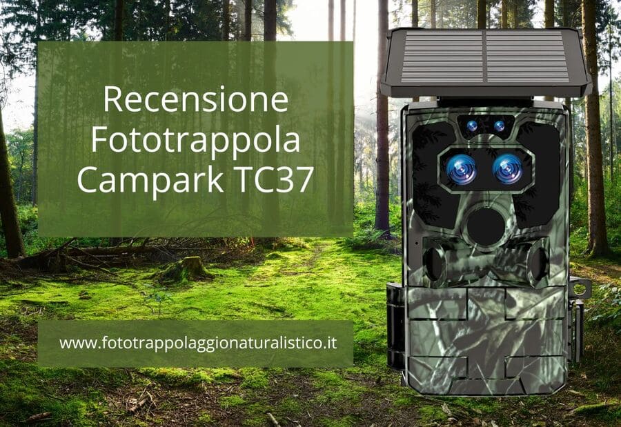 recensione fototrappola campark tc37