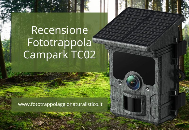 recensione fototrappola campark c02