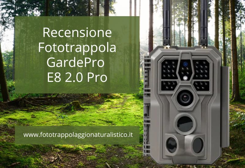 recensione fototrappola gardepro e8 2.0 pro