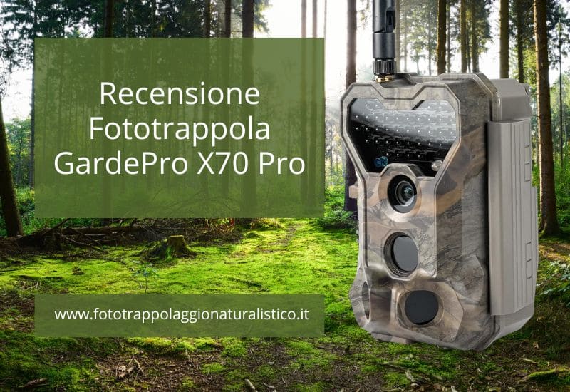 recensione fototrappola gardepro x70 pro